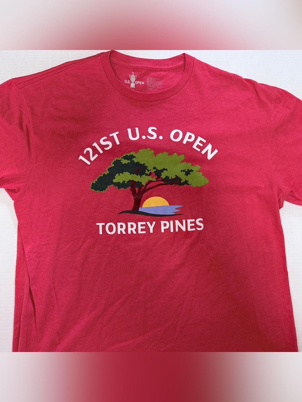 121st U.S. Open Torrey Pines 2021 Golf Tee Men’s XL Red